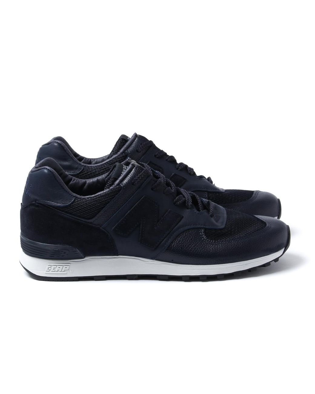 New Balance 576 Made In England Deep Navy Leather Trainers in Blue for Men  | Lyst UK