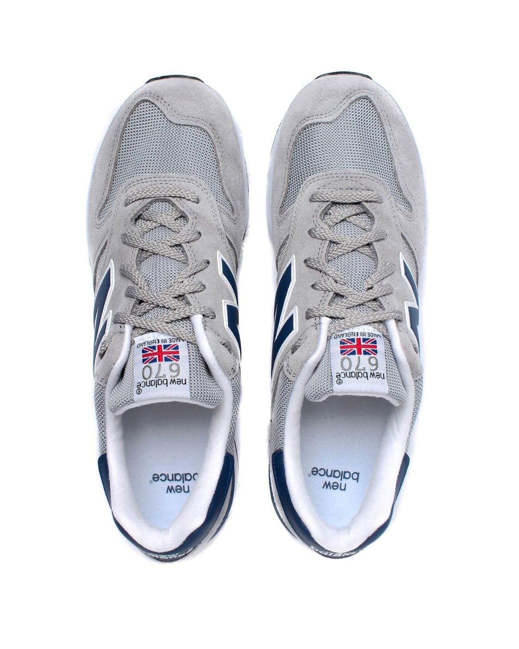 New Balance 670 Grey Suede Trainers in Gray for Men | Lyst