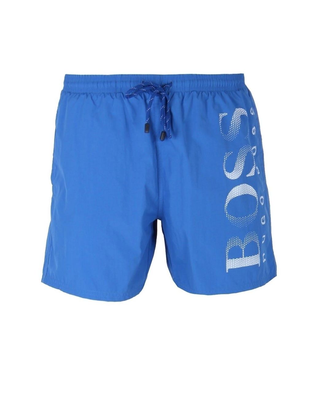 hugo boss blue swim shorts