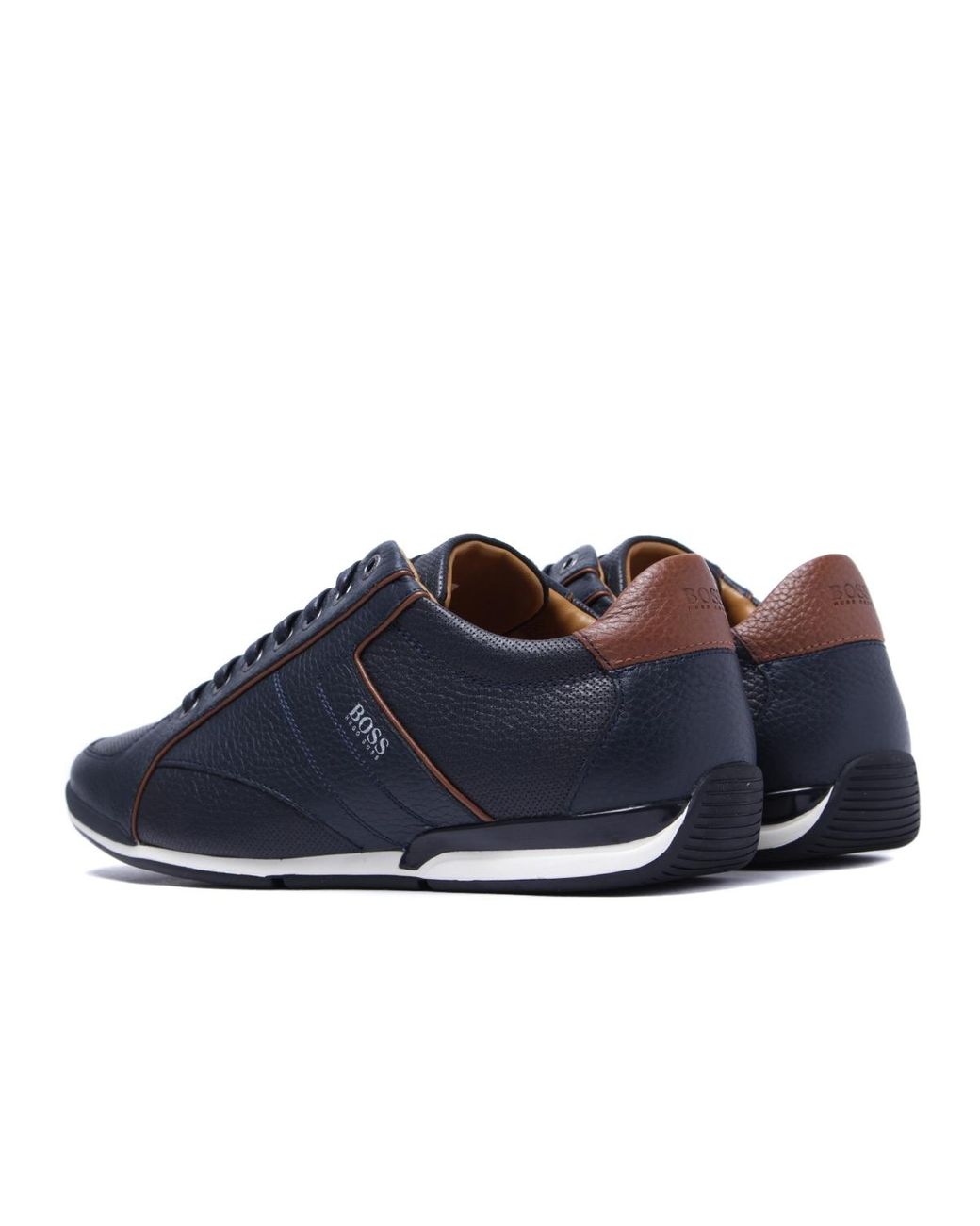 hugo boss saturn low leather trainers