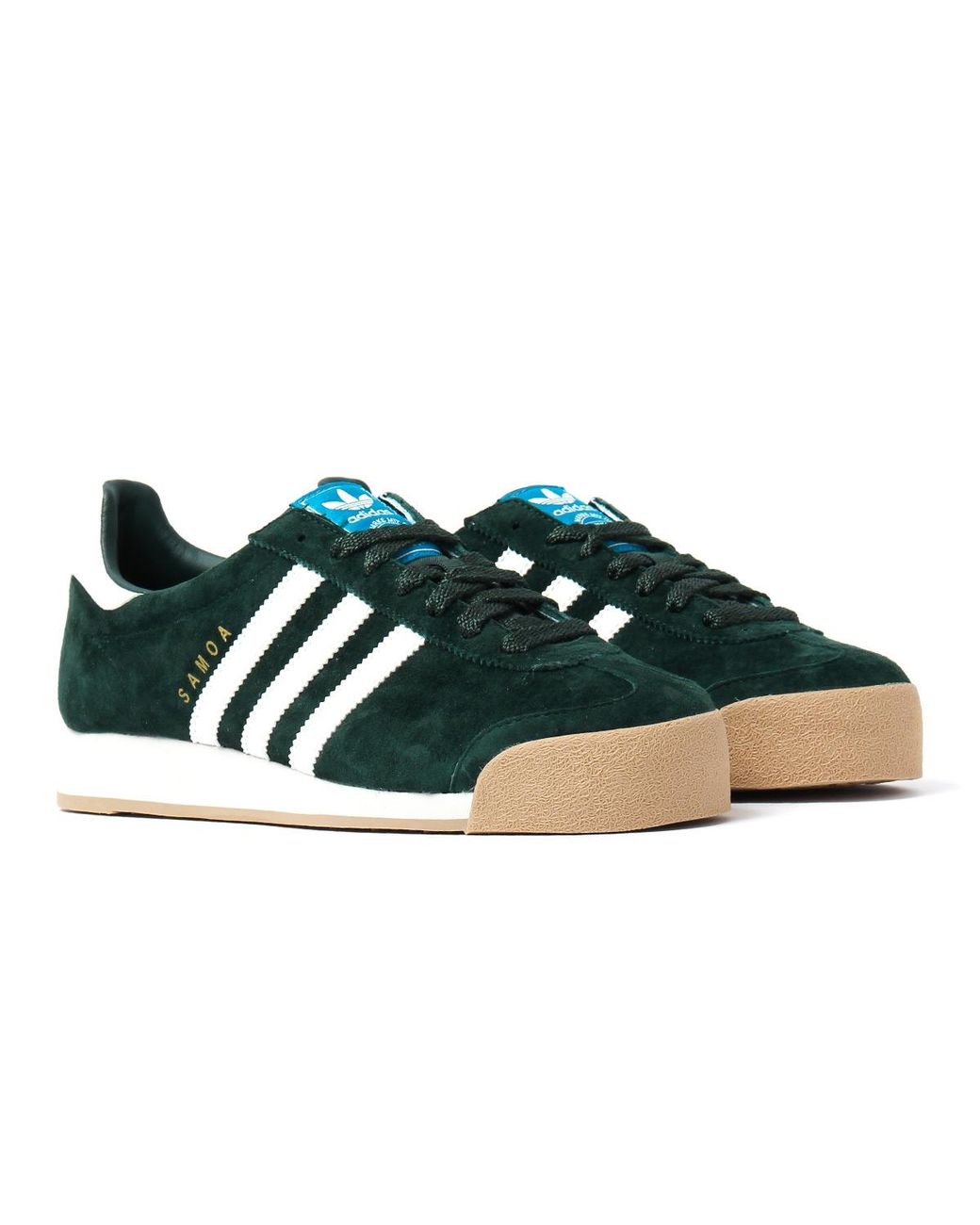adidas Originals Leather Samoa Vntg Forest Green Suede Trainers for Men |  Lyst