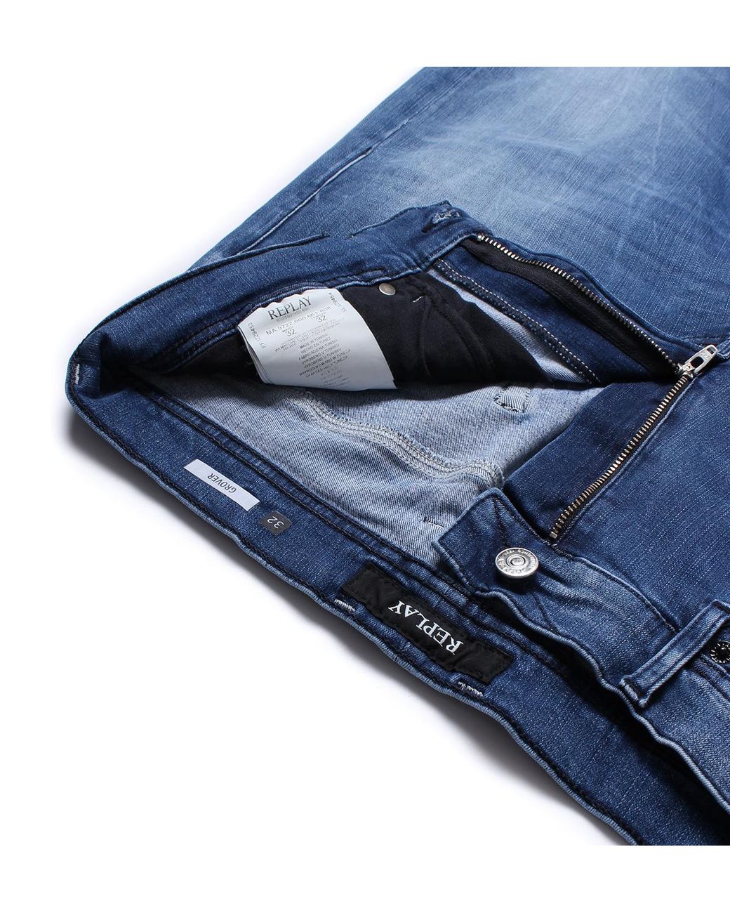 Replay Grover Hyperflex Light Wash 