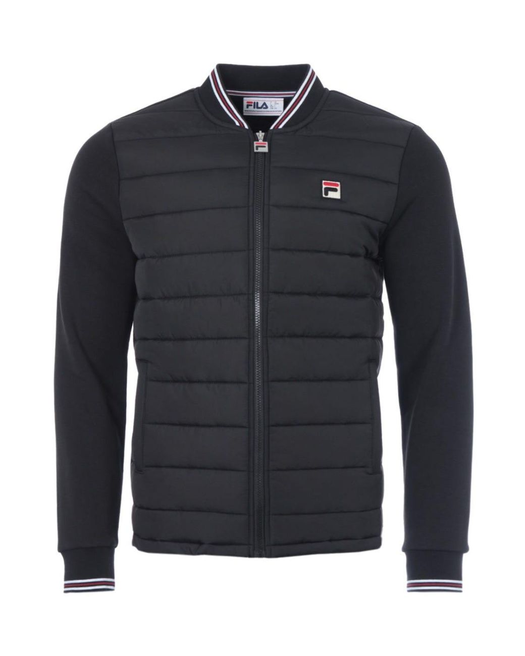 Fila Marco Hybrid Puffer Jacket In Blue For Men Lyst