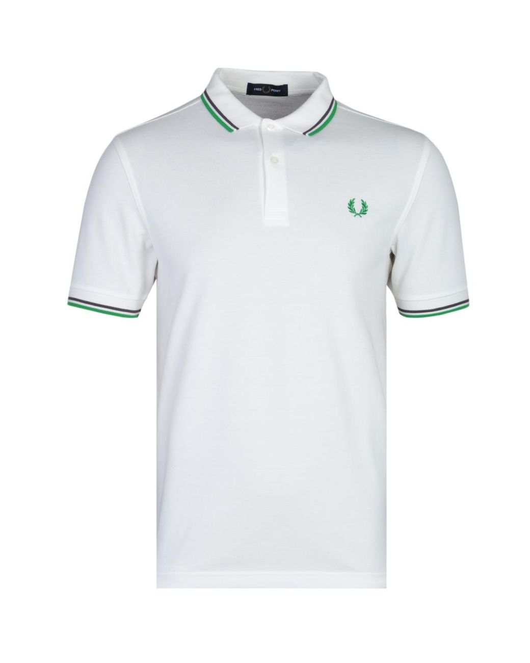 Fred Perry Men/'s Short Sleeve M3600 Twin Tipped Polo Shirt Black//Snow White//Pink