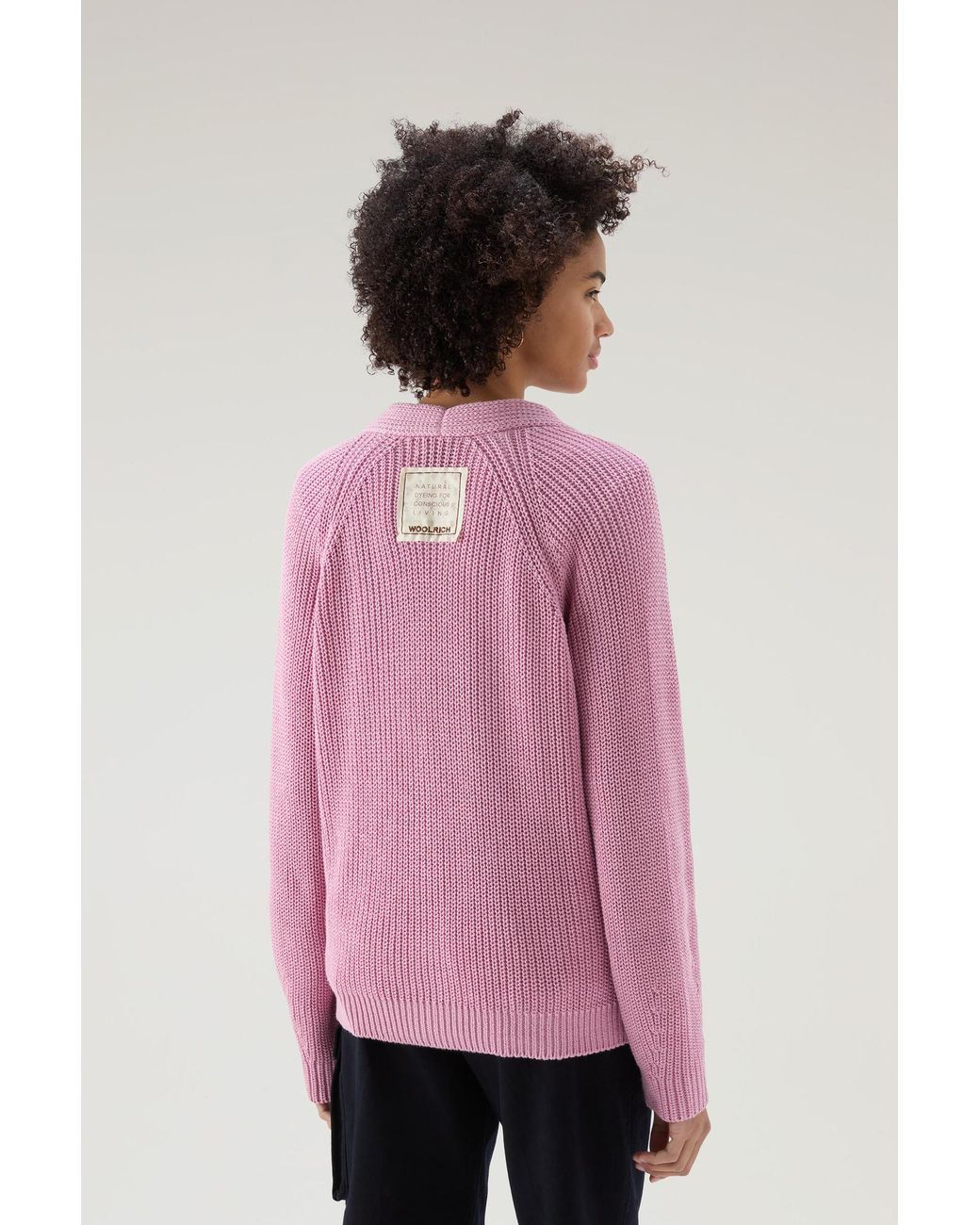 Woolrich Vest Van Zuiver Katoen En Natuurlijke Verf in het Roze | Lyst NL