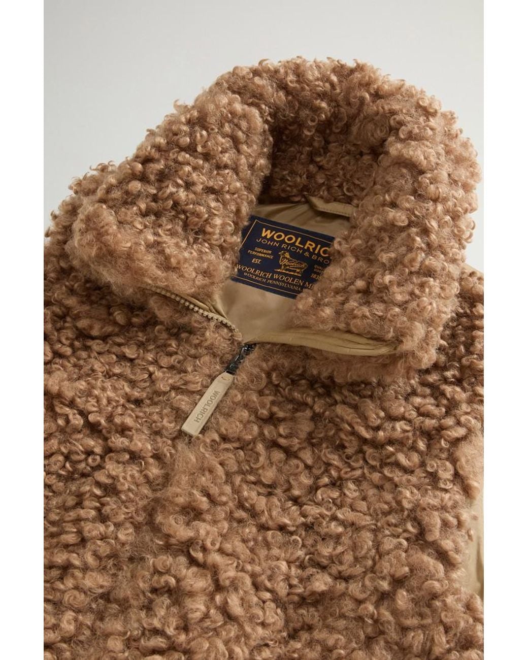 Chaleco Híbrido De Pelo Sintético Y Nailon Acolchado Para Mujer Talla Woolrich de color Blue