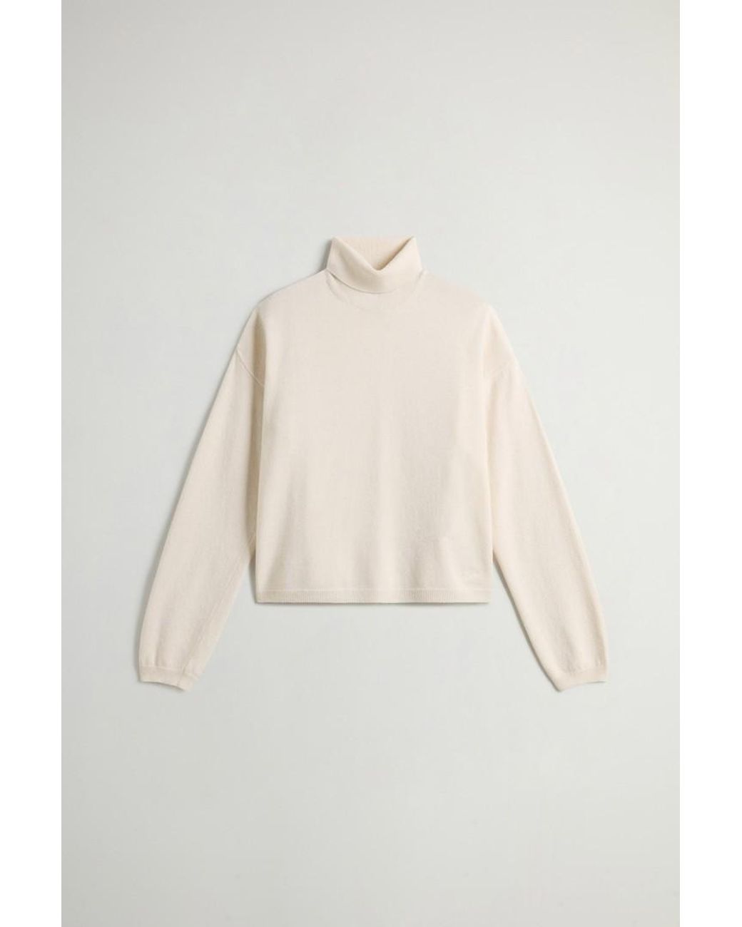 Jersey De Mezcla De Lana Y Cachemira Para Mujer Talla Woolrich de color Natural