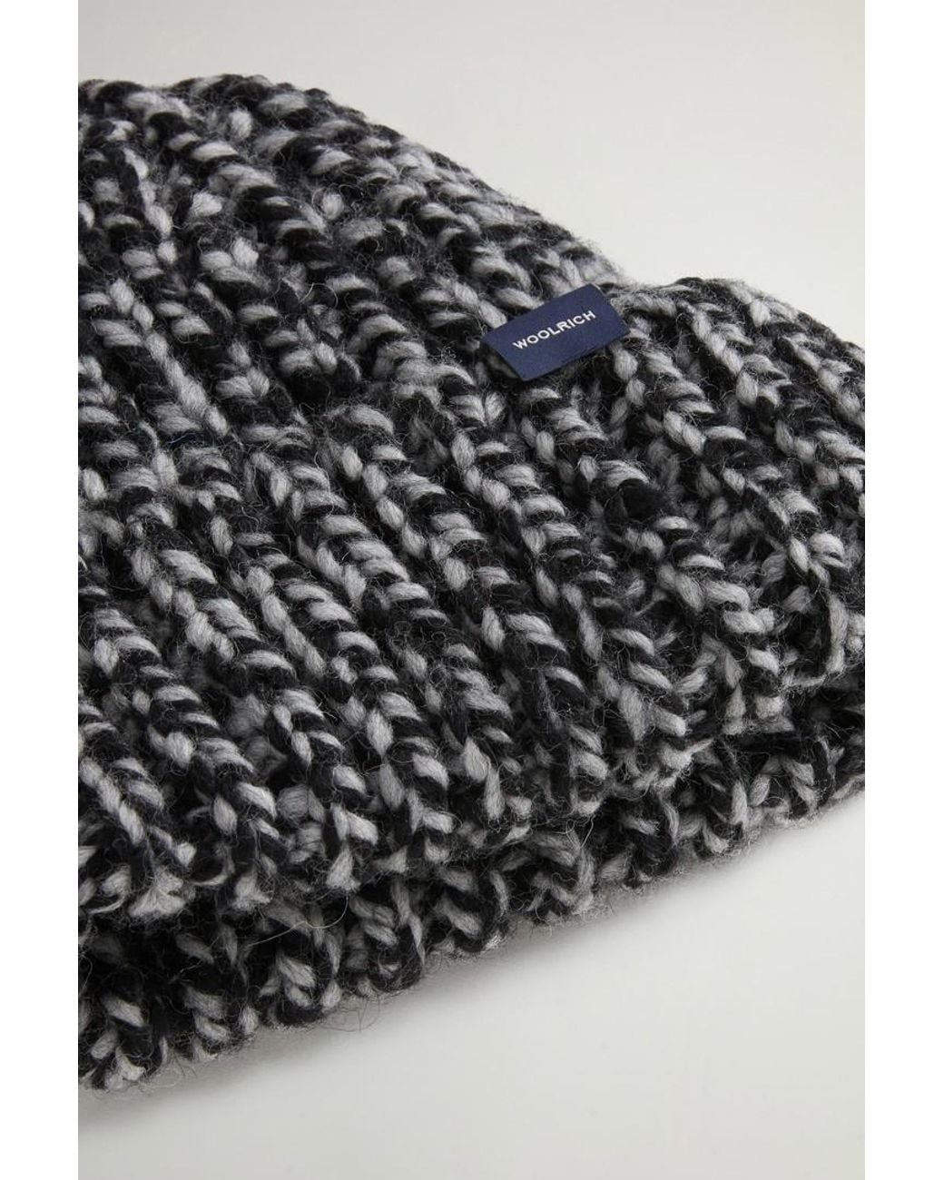 Gorro Chunky De Mezcla De Lana Y Alpaca Mouliné Para Mujer Talla Woolrich de color Black