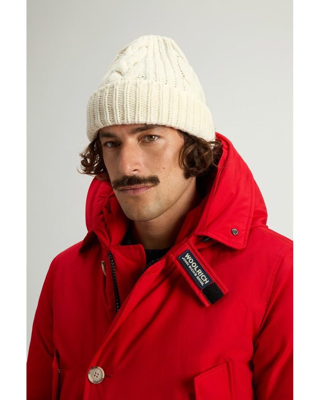 Gorro De Mezcla De Lana Y Algodón Para Hombre Talla Woolrich de hombre de color Natural