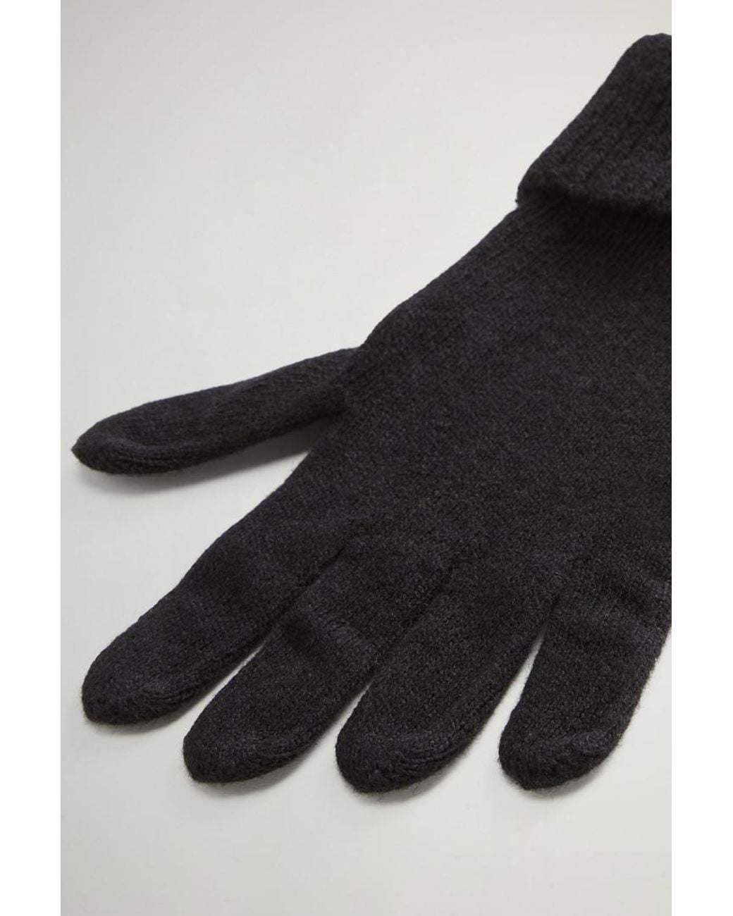 Uomo Guanti di Woolrich in Black da Uomo