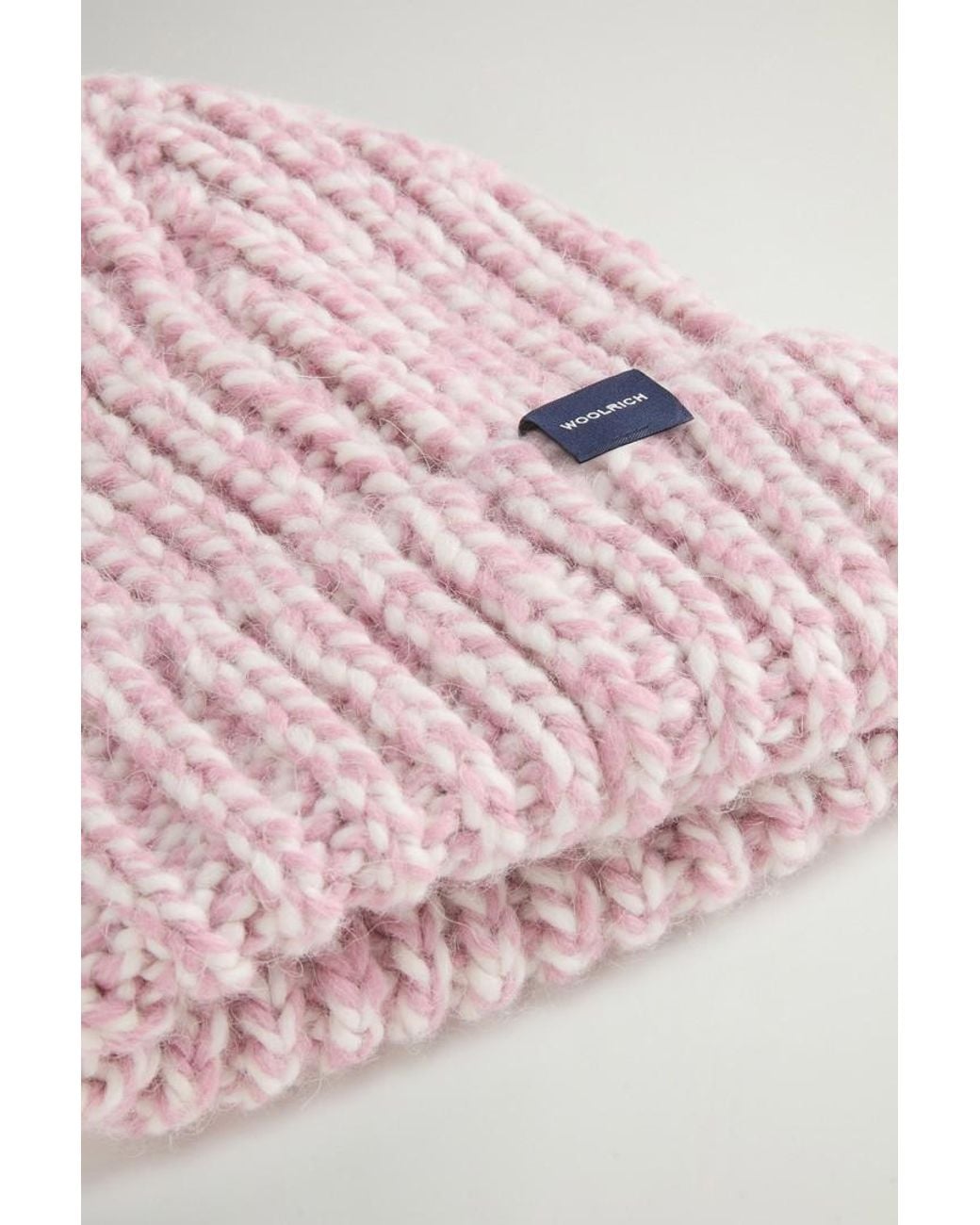 Gorro Chunky De Mezcla De Lana Y Alpaca Mouliné Para Mujer Talla Woolrich de color Pink