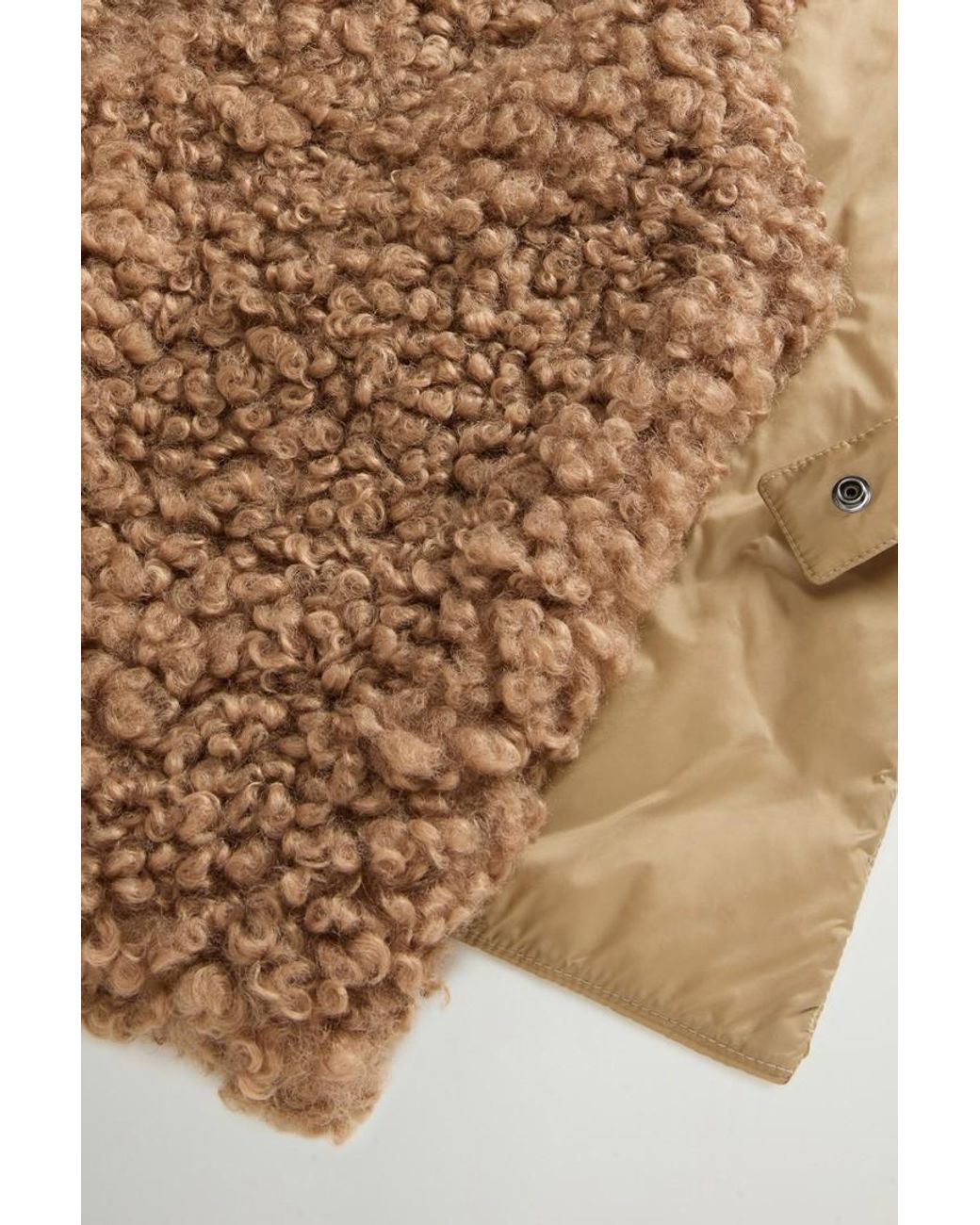 Chaleco Híbrido De Pelo Sintético Y Nailon Acolchado Para Mujer Talla Woolrich de color Blue