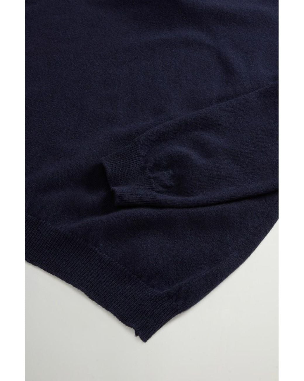 Jersey De Cuello Redondo De Pura Lana Virgen Para Hombre Talla Woolrich de hombre de color Blue