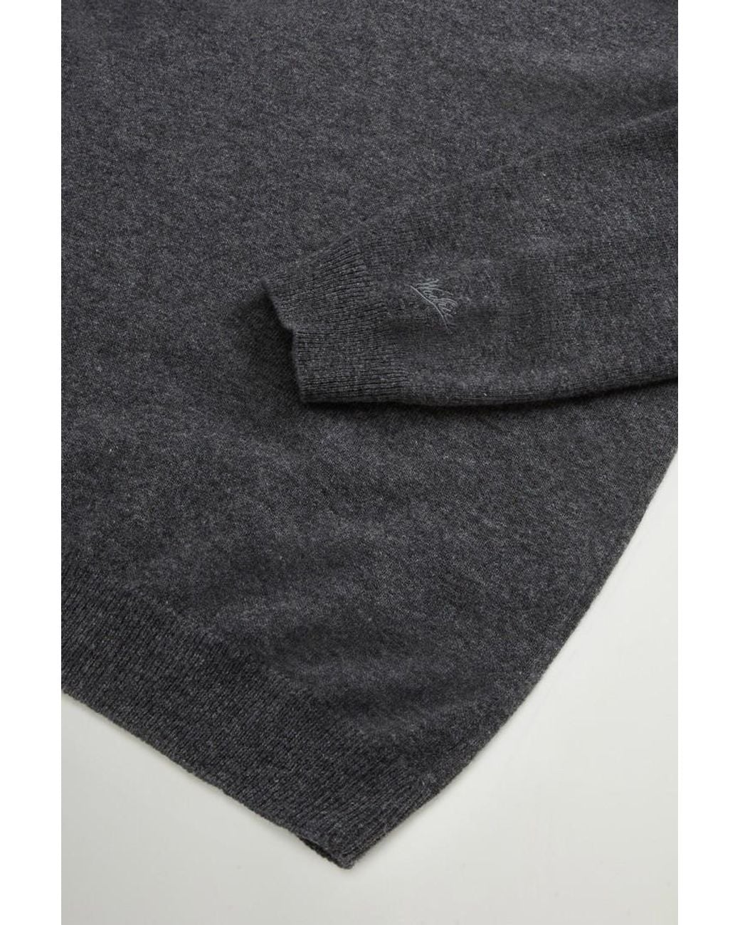 Jersey De Pura Lana Virgen Con Cuello De Pico Para Hombre Talla Woolrich de hombre de color Blue