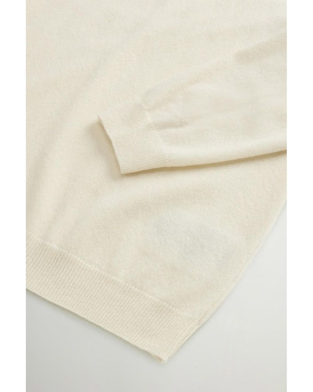 Jersey De Cuello Redondo De Pura Lana Virgen Para Hombre Talla Woolrich de hombre de color Natural