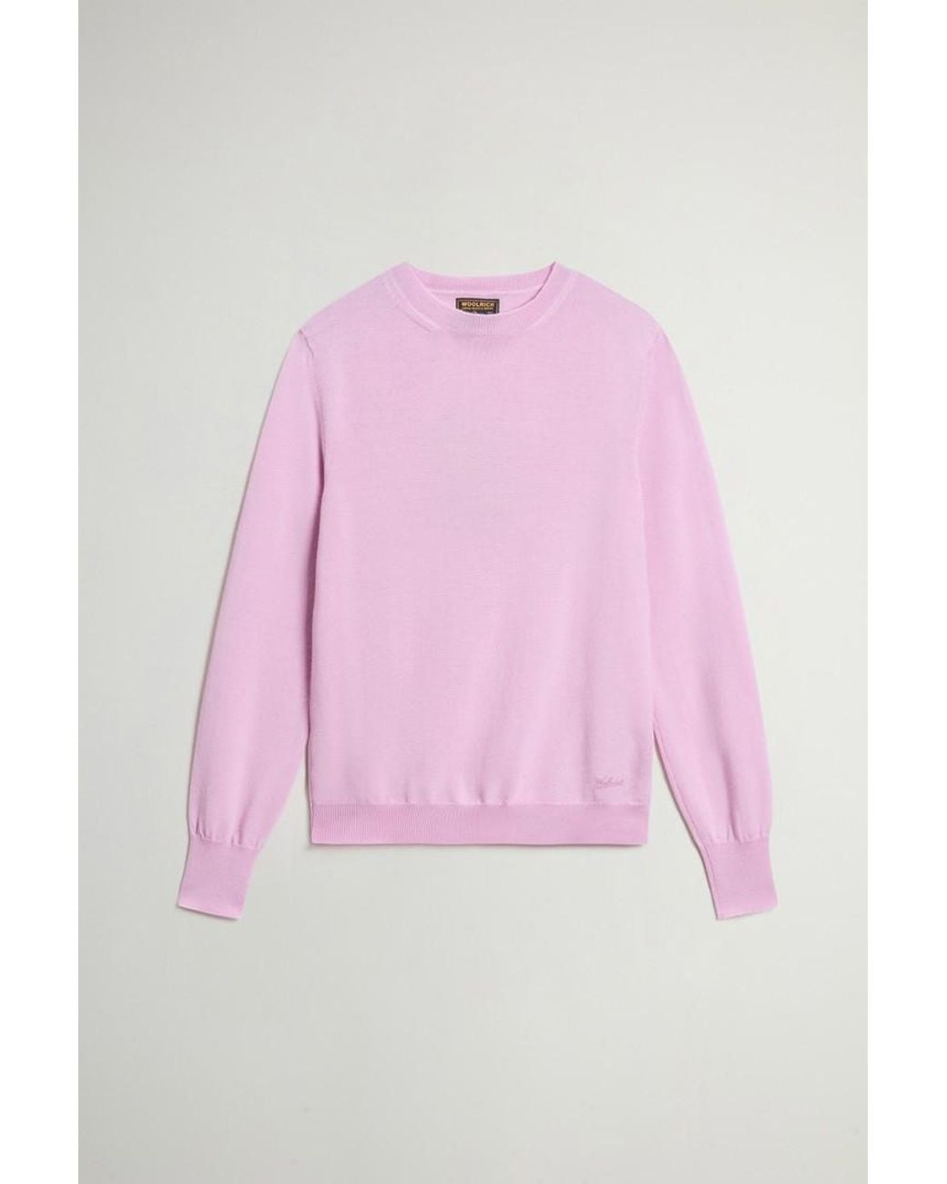 Jersey De Pura Lana Virgen Merina Para Mujer Talla Woolrich de color Pink