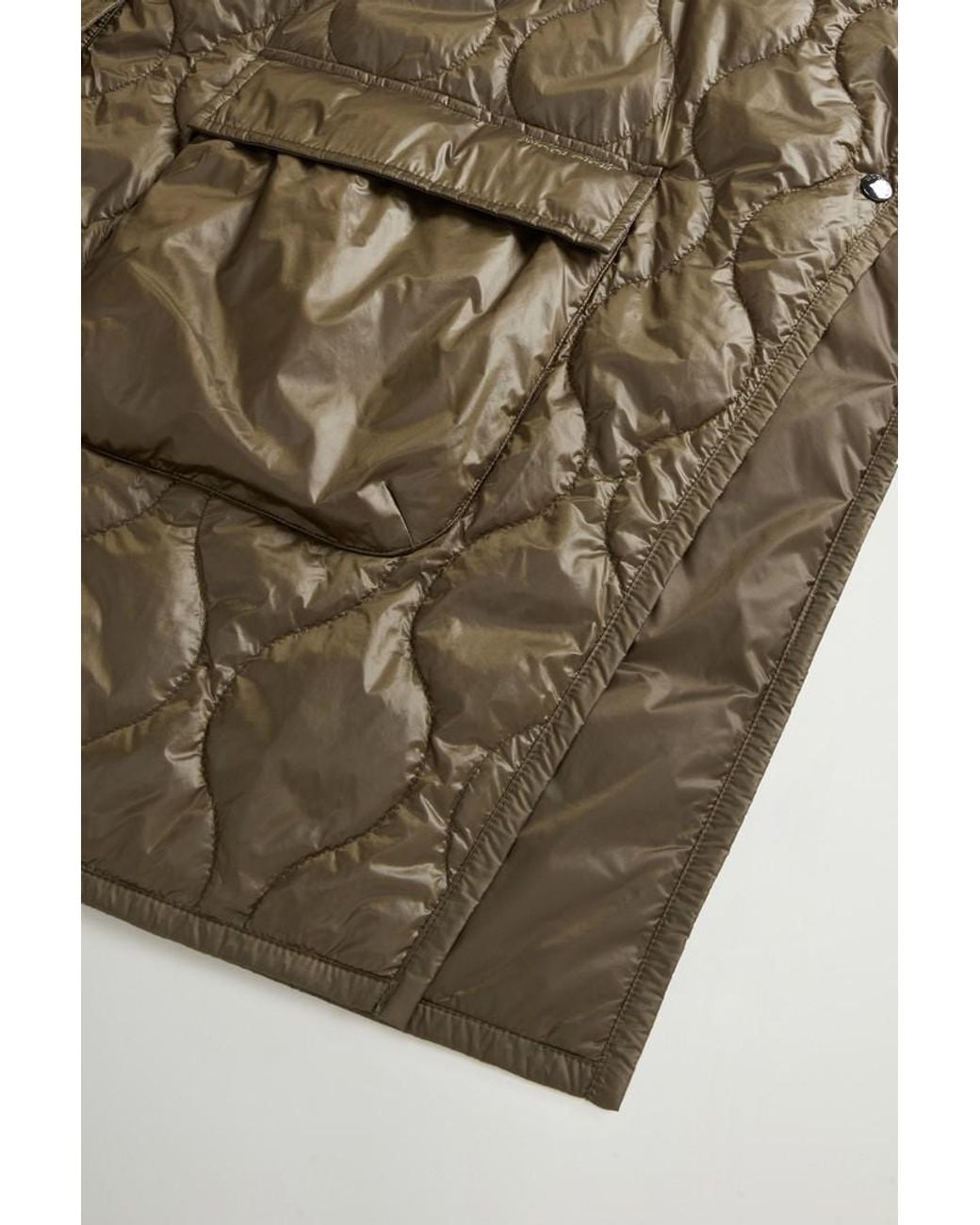 Capa Acolchada De Urban Light Nylon Para Mujer Talla Woolrich de color Blue