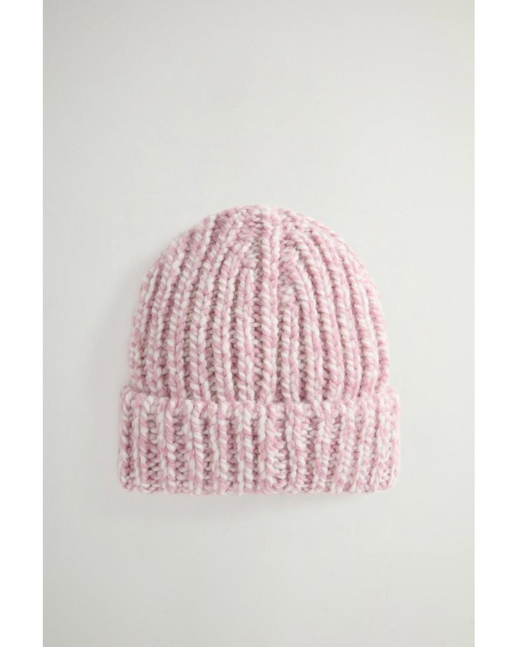 Gorro Chunky De Mezcla De Lana Y Alpaca Mouliné Para Mujer Talla Woolrich de color Pink