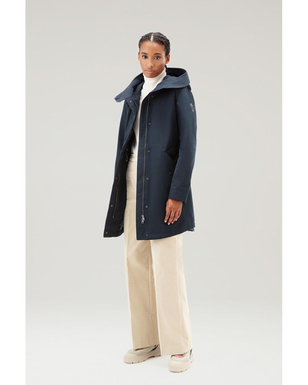 Woolrich 3 in 1 Military Parka In Ramar Cloth With Detachable