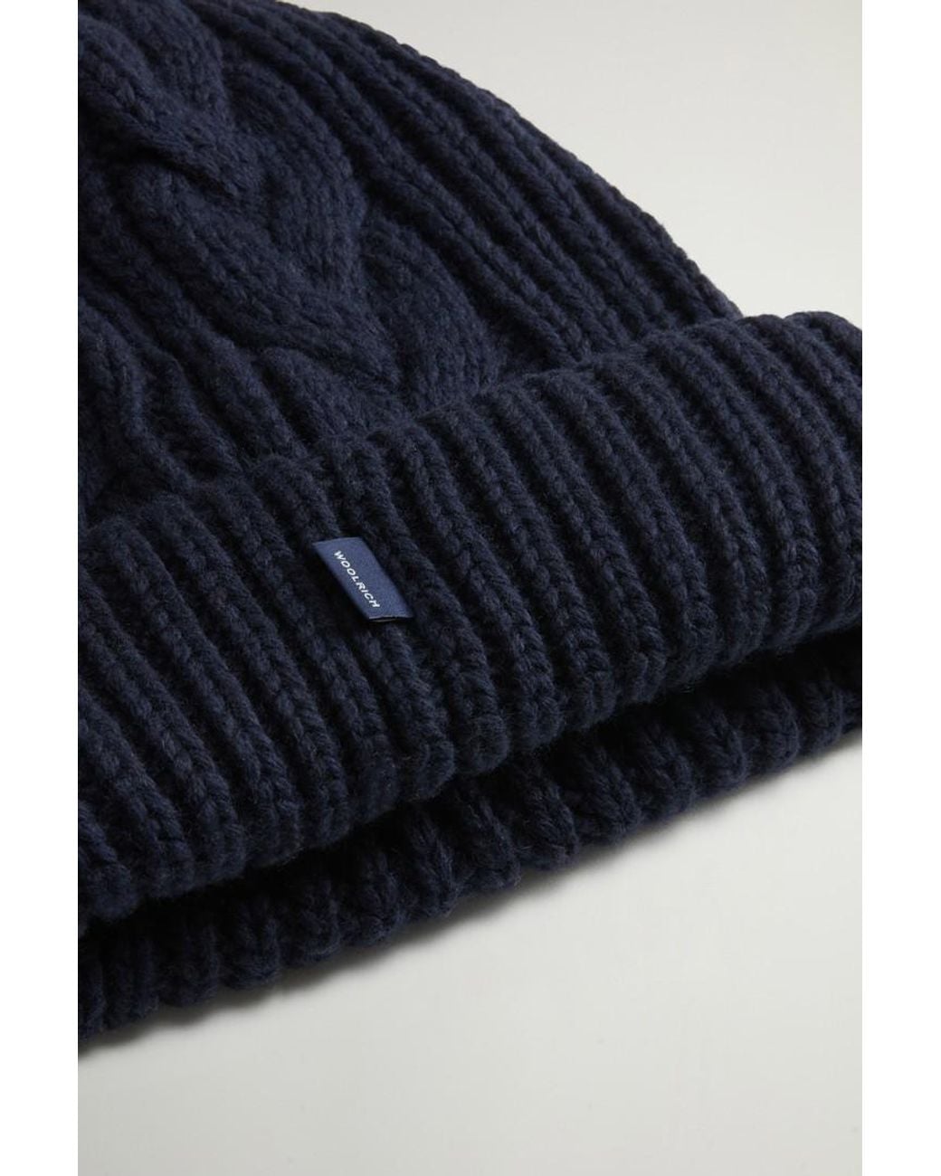 Gorro De Mezcla De Lana Y Algodón Para Hombre Talla Woolrich de hombre de color Blue