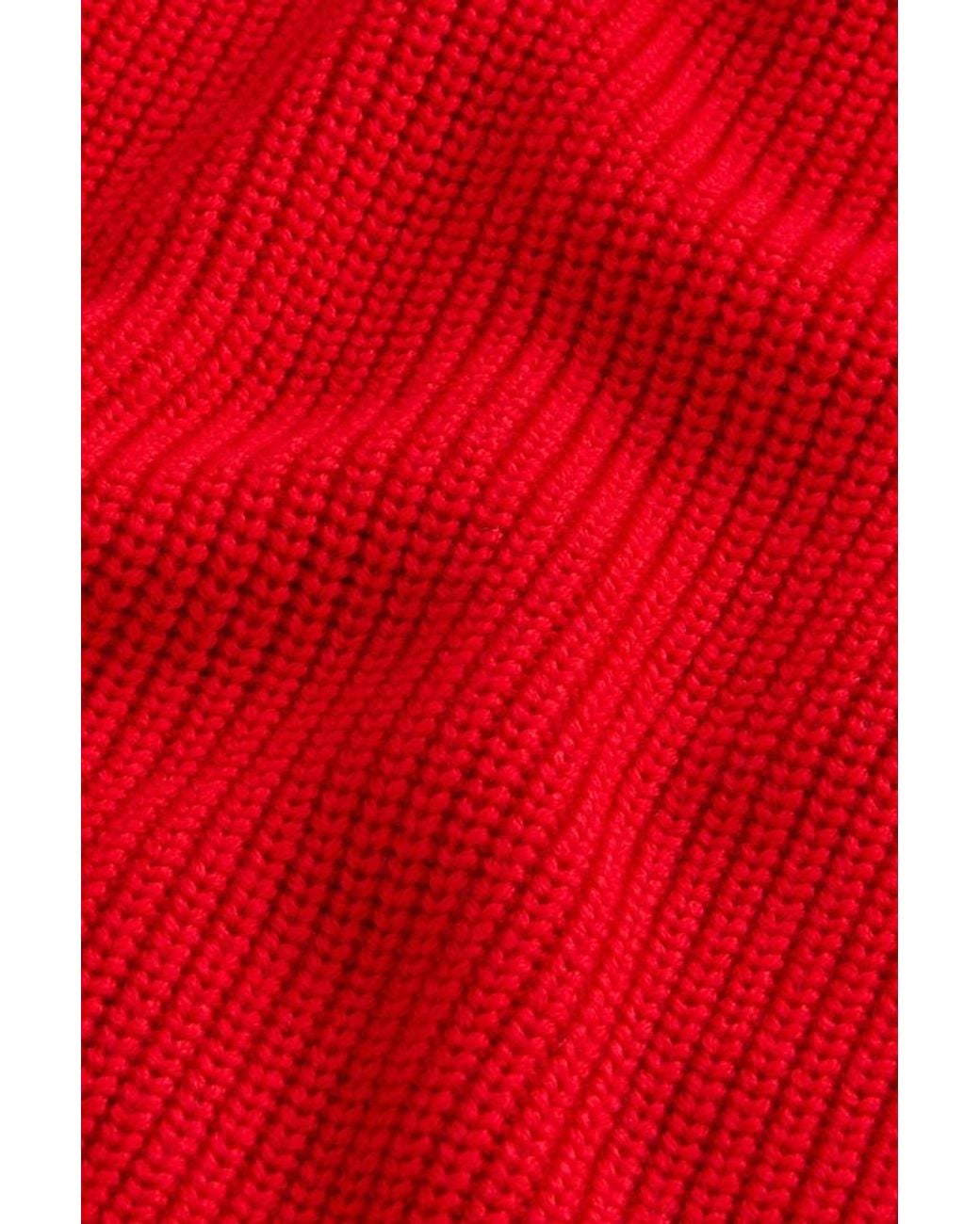 Jersey De Cuello Redondo Acanalado De Pura Lana Virgen Merina Para Mujer Talla Woolrich