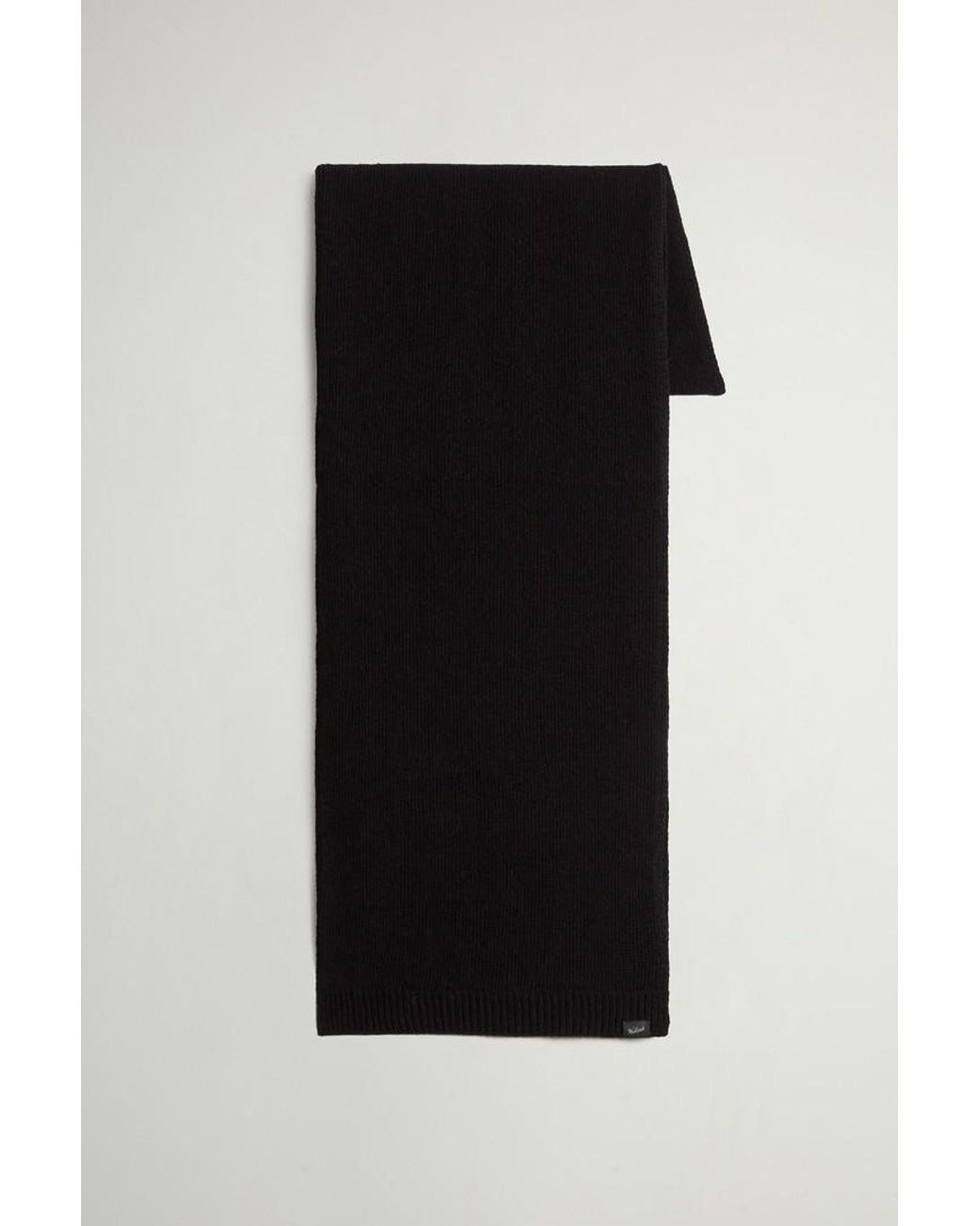 Uomo Sciarpa di Woolrich in Black da Uomo