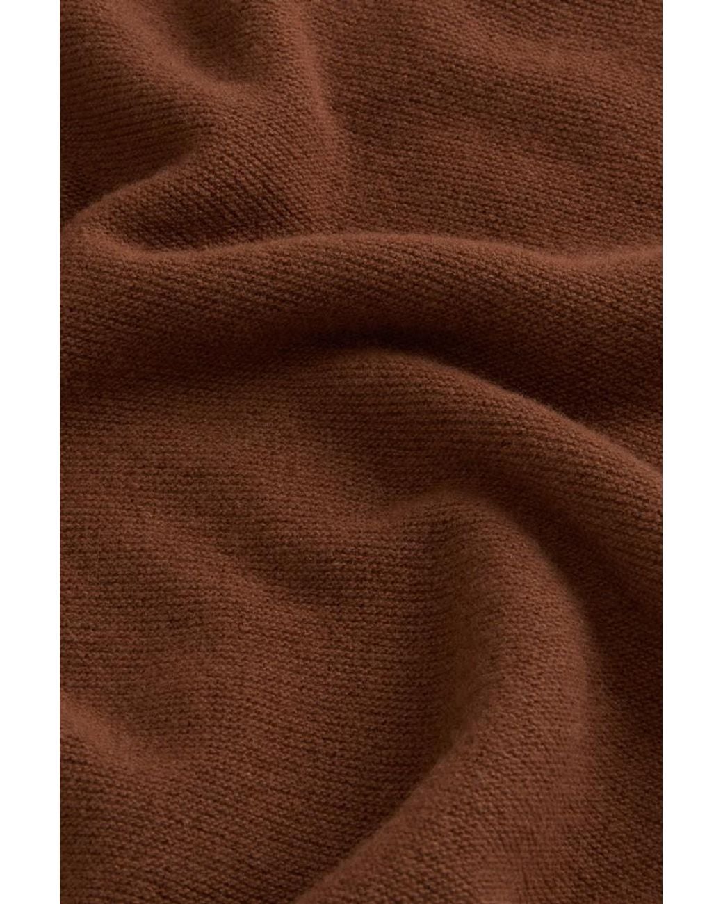 Jersey De Lana Virgen Y Cachemira Para Mujer Talla Woolrich de color Brown
