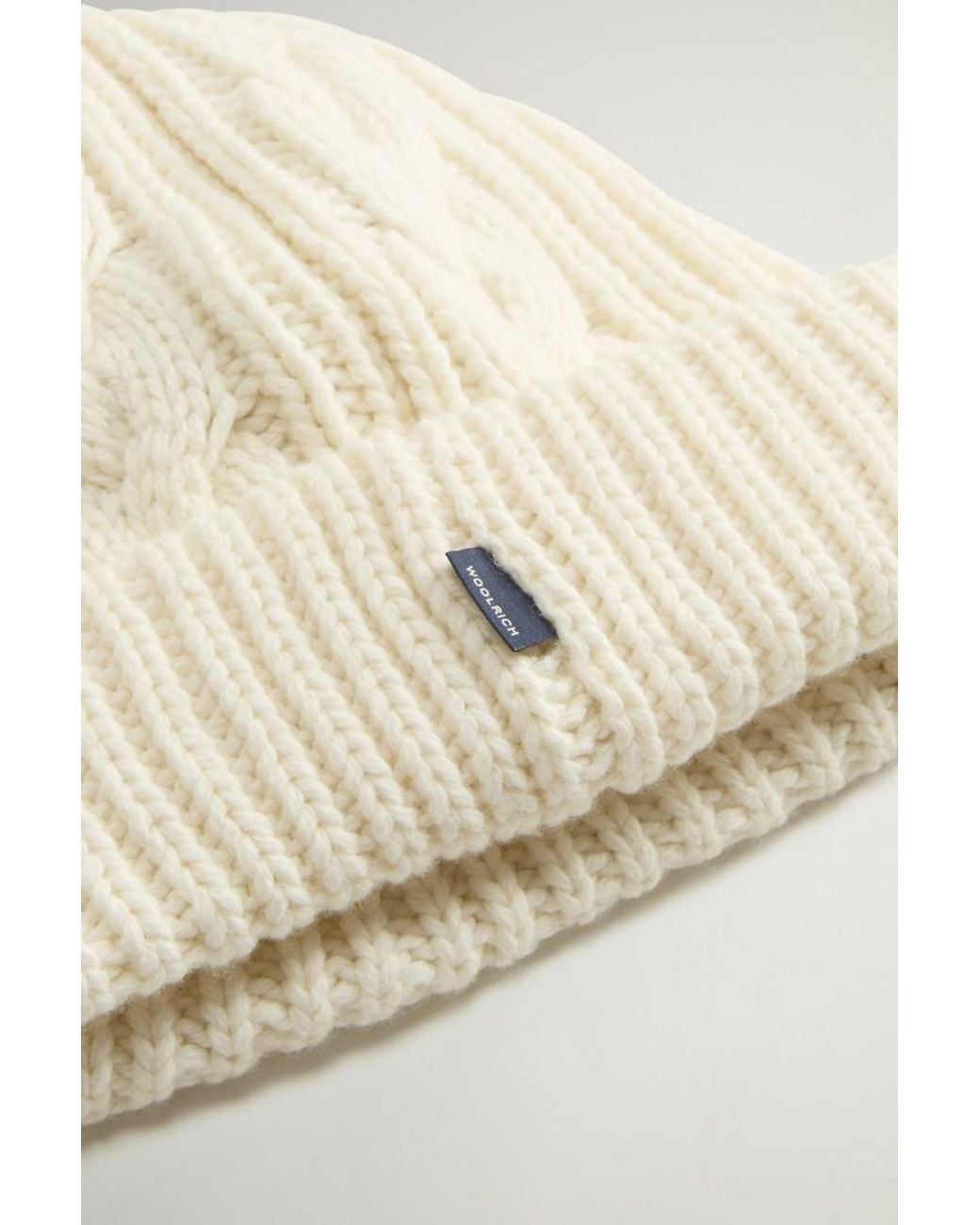 Gorro De Mezcla De Lana Y Algodón Para Hombre Talla Woolrich de hombre de color Natural