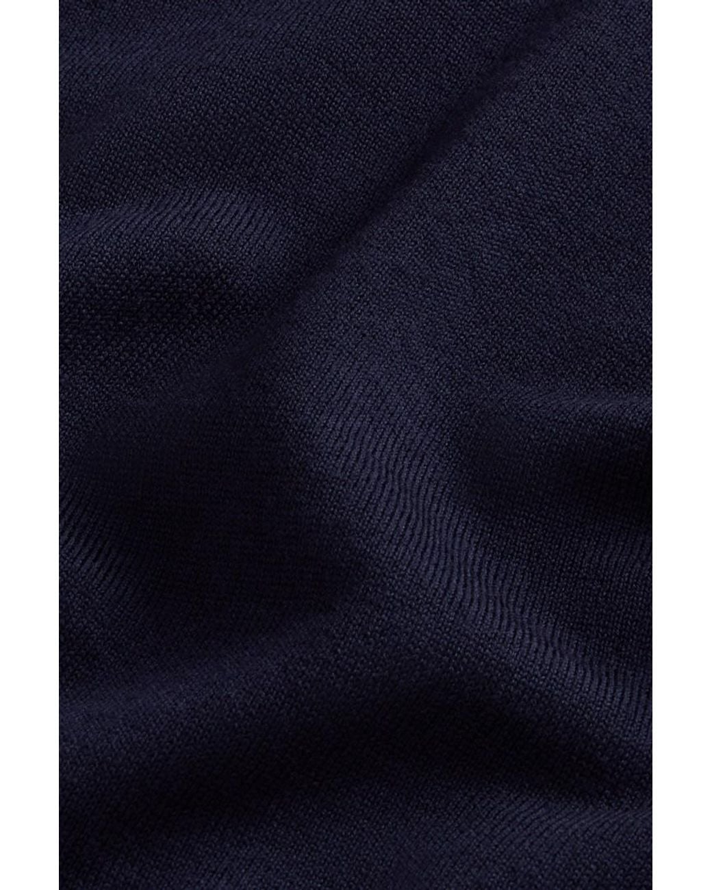 Jersey De Cuello Redondo De Pura Lana Virgen Merina Para Hombre Talla Woolrich de hombre de color Blue