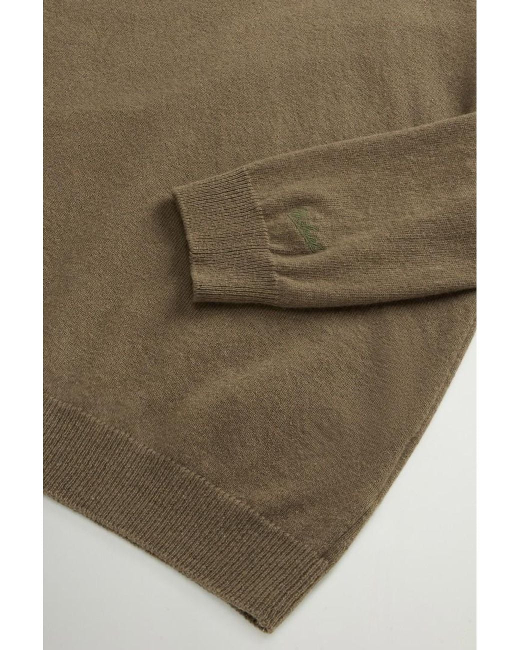Jersey De Cuello Redondo De Pura Lana Virgen Para Hombre Talla Woolrich de hombre de color Natural