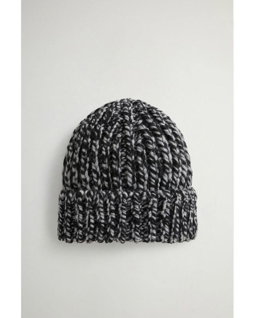 Gorro Chunky De Mezcla De Lana Y Alpaca Mouliné Para Mujer Talla Woolrich de color Black