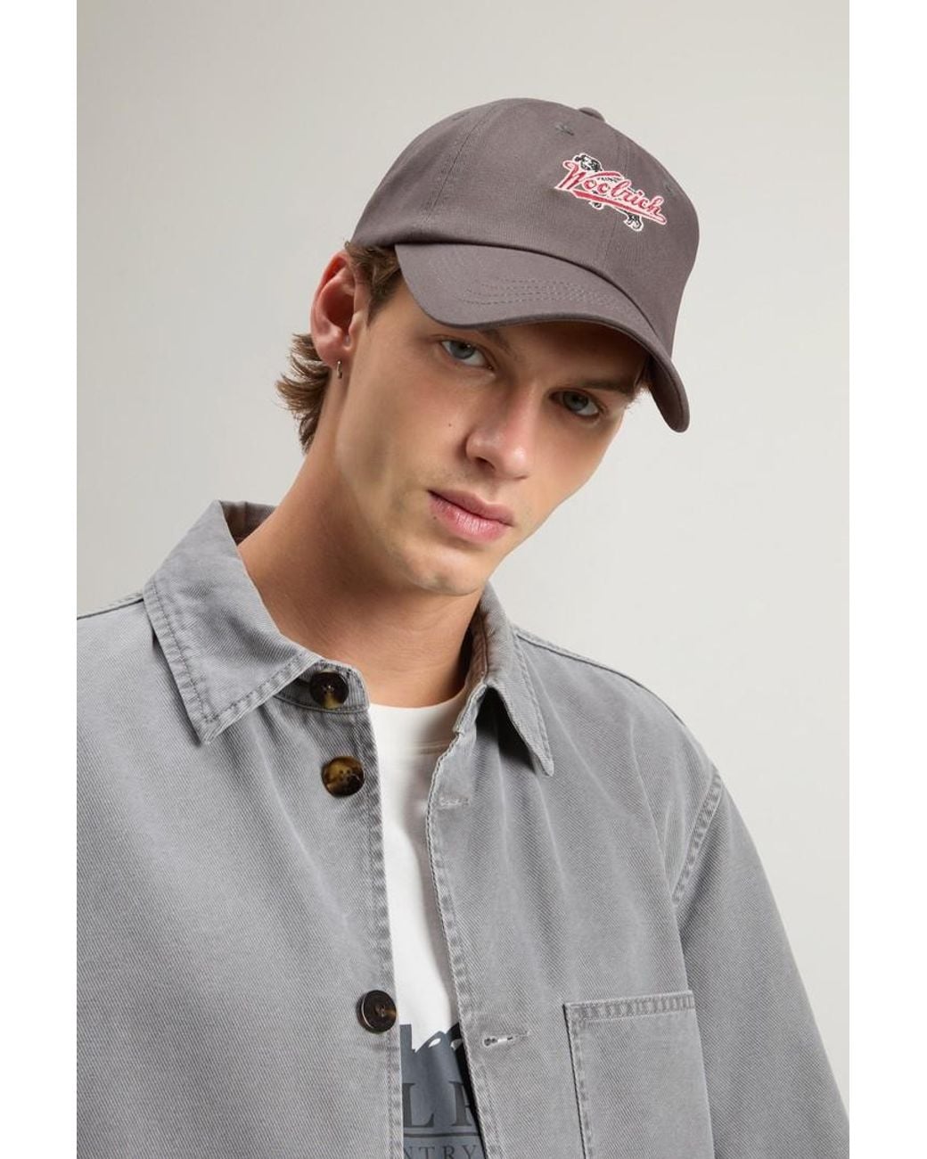Gorra De Sarga De Puro Algodón Para Hombre Talla One Woolrich de hombre de color Multicolor