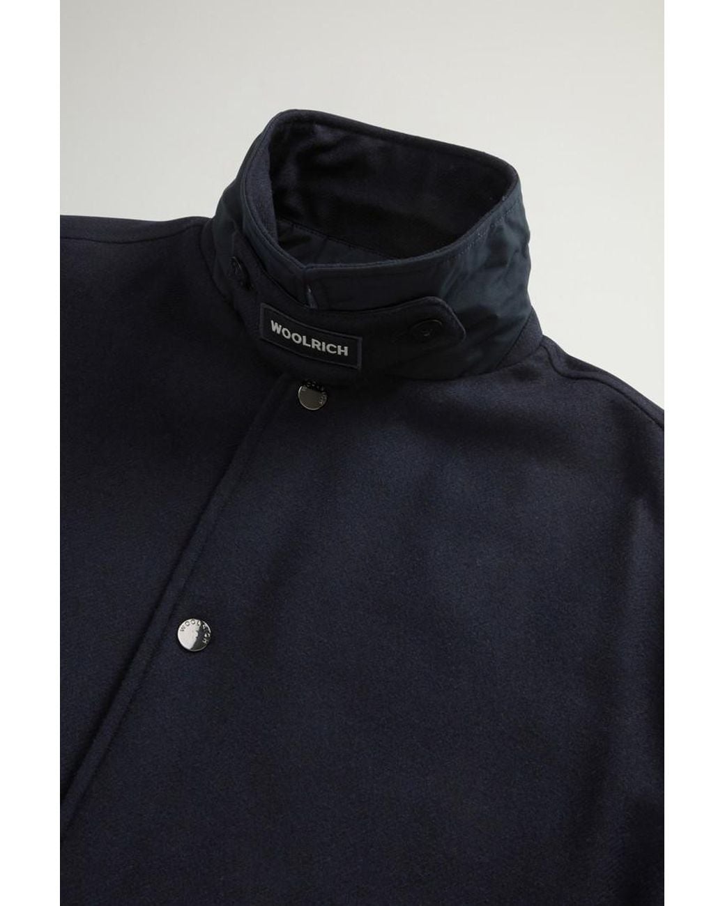 Chaqueta Camisera Keating Acolchada De Mezcla De Lana Italiana Reciclada Para Hombre Talla Woolrich de hombre de color Blue