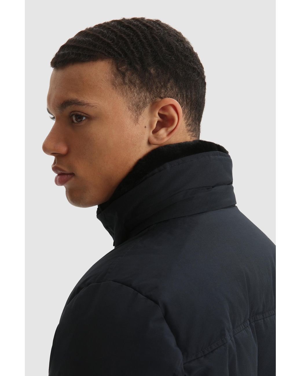 Woolrich Leather Blizzard Field Padded 