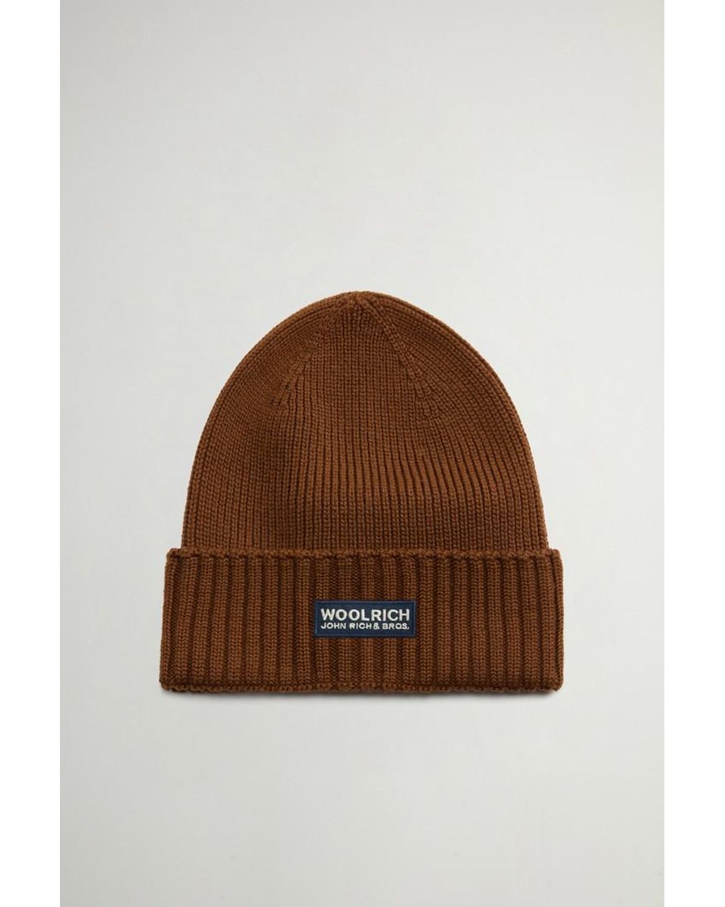 Uomo Berretto di Woolrich in Brown da Uomo