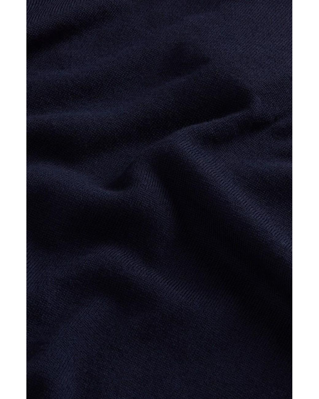 Jersey De Pura Lana Virgen Merina Para Mujer Talla Woolrich de color Blue