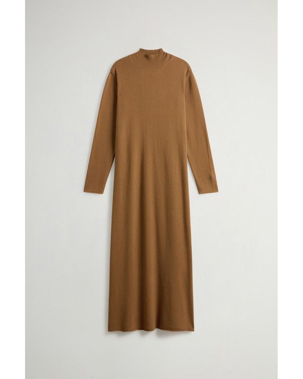 Vestido De Mezcla De Lana Virgen Y Cachemira Para Mujer Talla Woolrich de color White