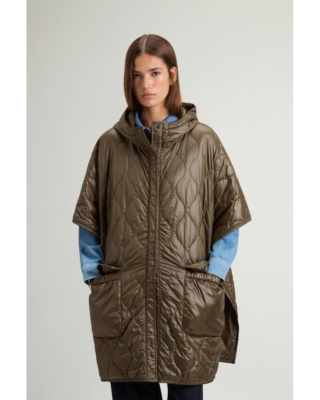 Capa Acolchada De Urban Light Nylon Para Mujer Talla Woolrich de color Blue