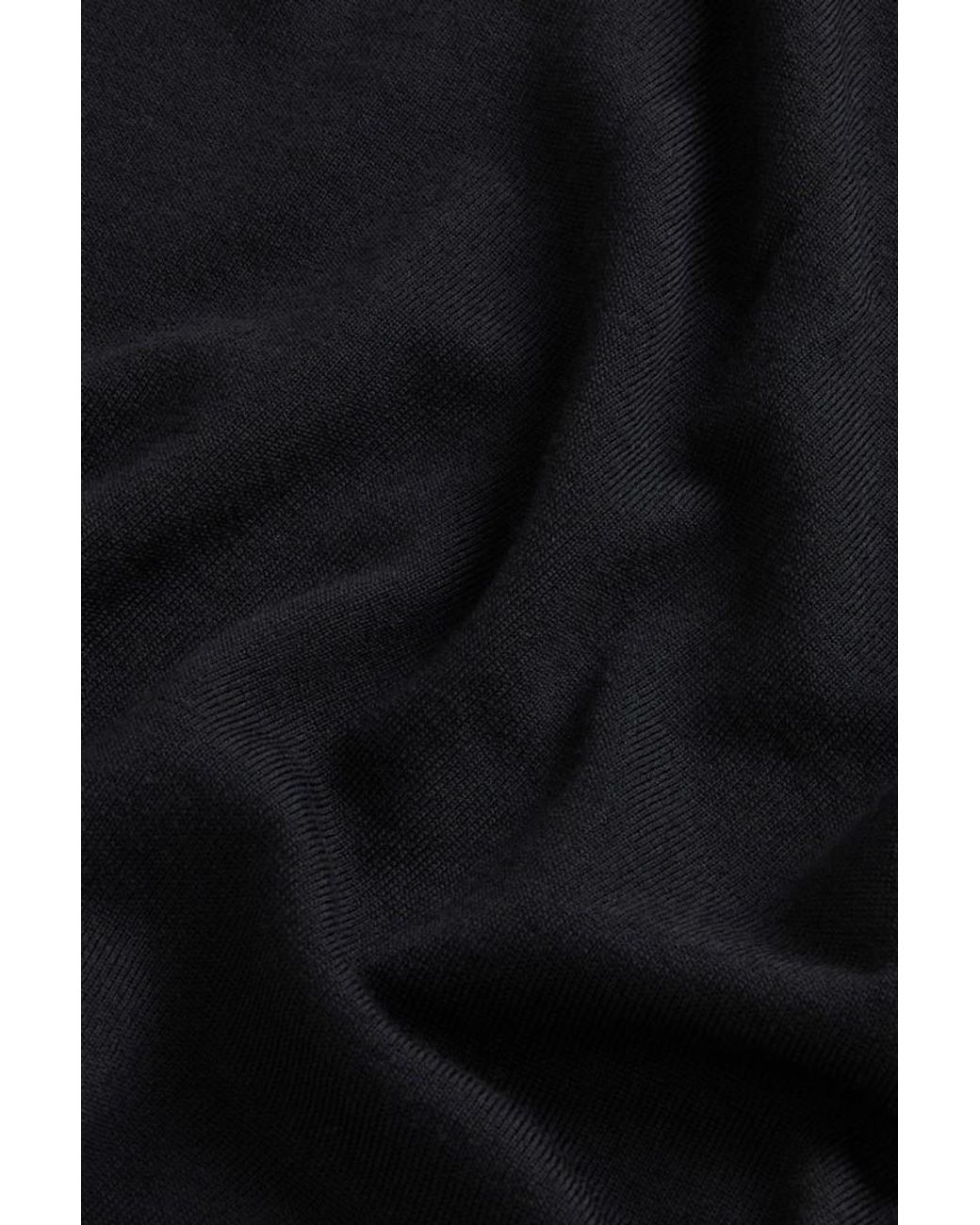 Jersey De Cuello Redondo De Pura Lana Virgen Merina Para Hombre Talla Woolrich de hombre de color Black