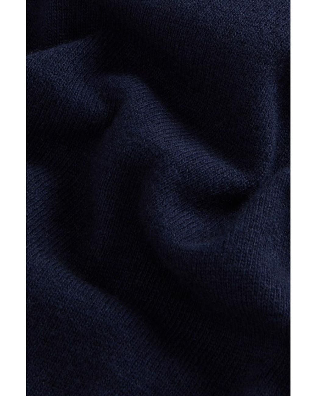 Jersey De Cuello Redondo De Mezcla De Lana Y Cachemira Para Mujer Talla Woolrich de color Blue