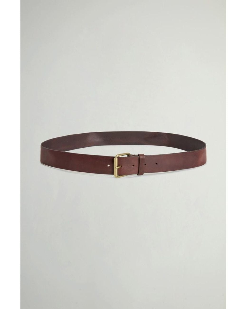 Cinturón De Piel Desgastada Para Hombre Talla Woolrich de hombre de color Gray