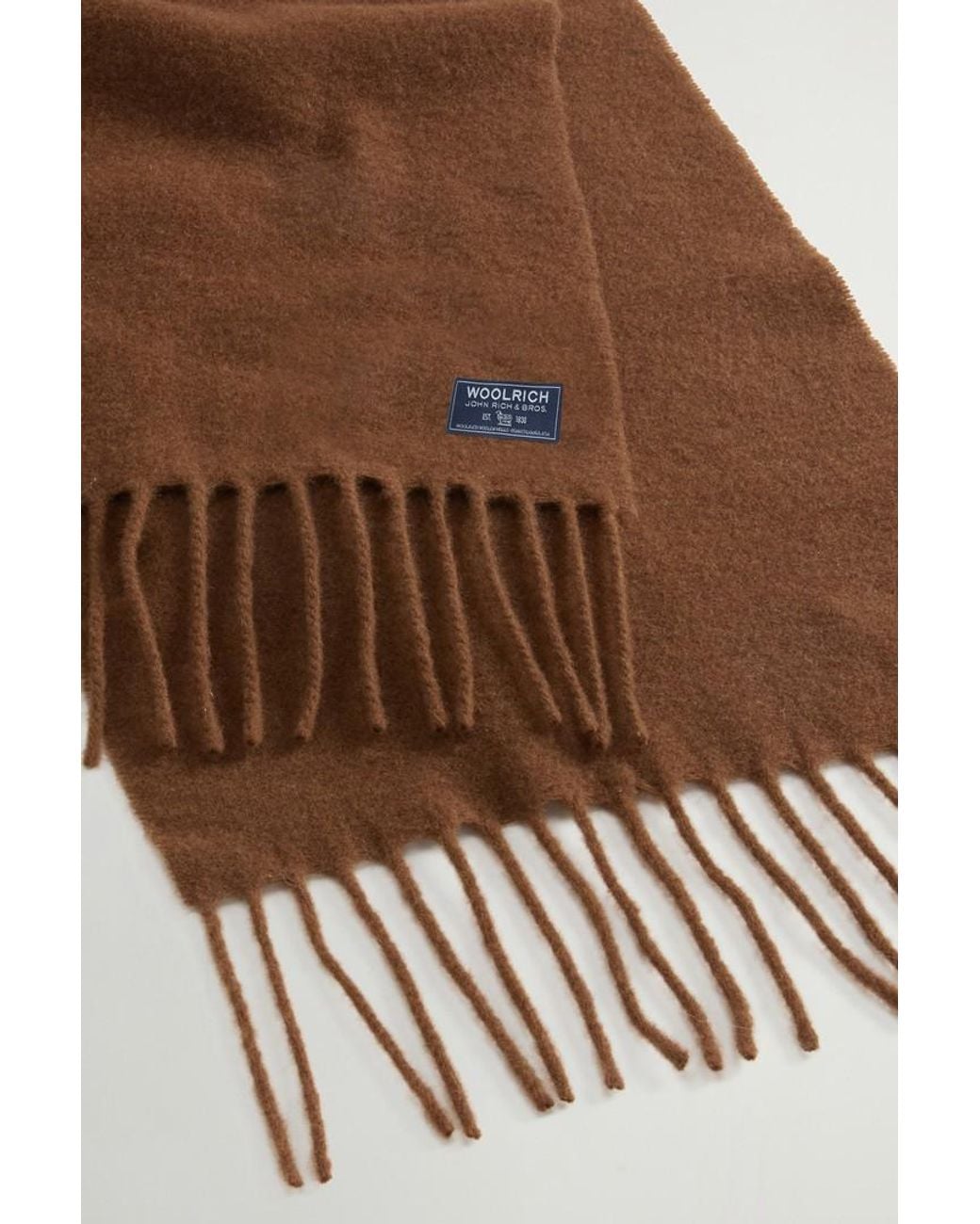 Bufanda De Pura Lana Virgen Para Mujer Talla One Woolrich de color Brown