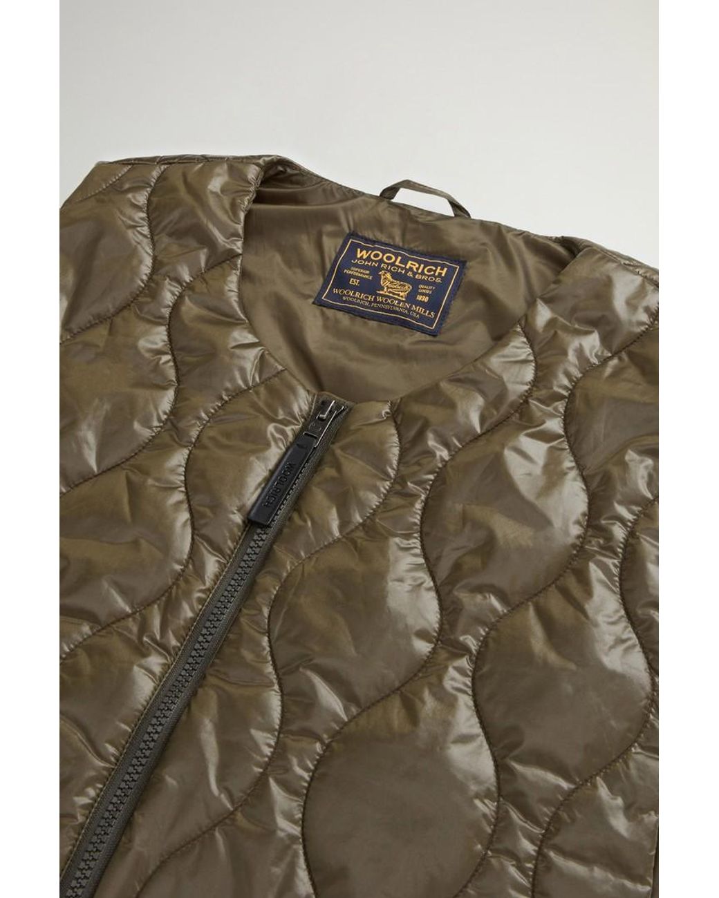 Chaleco Acolchado Plegable De Urban Light Nylon Para Mujer Talla One Woolrich de color Green