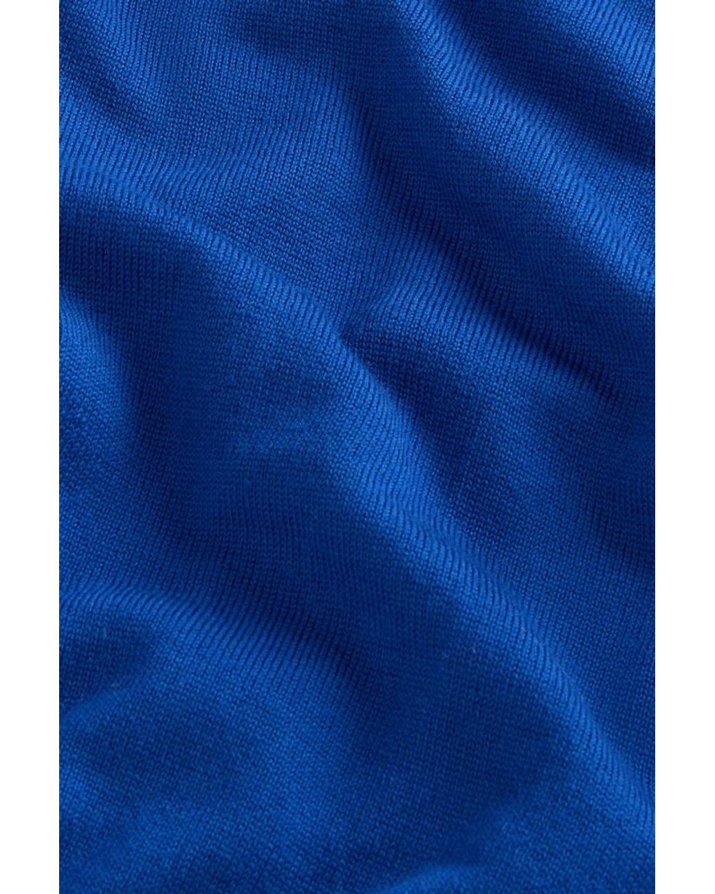 Cárdigan De Pura Lana Virgen Merina Para Mujer Talla Woolrich de color Blue