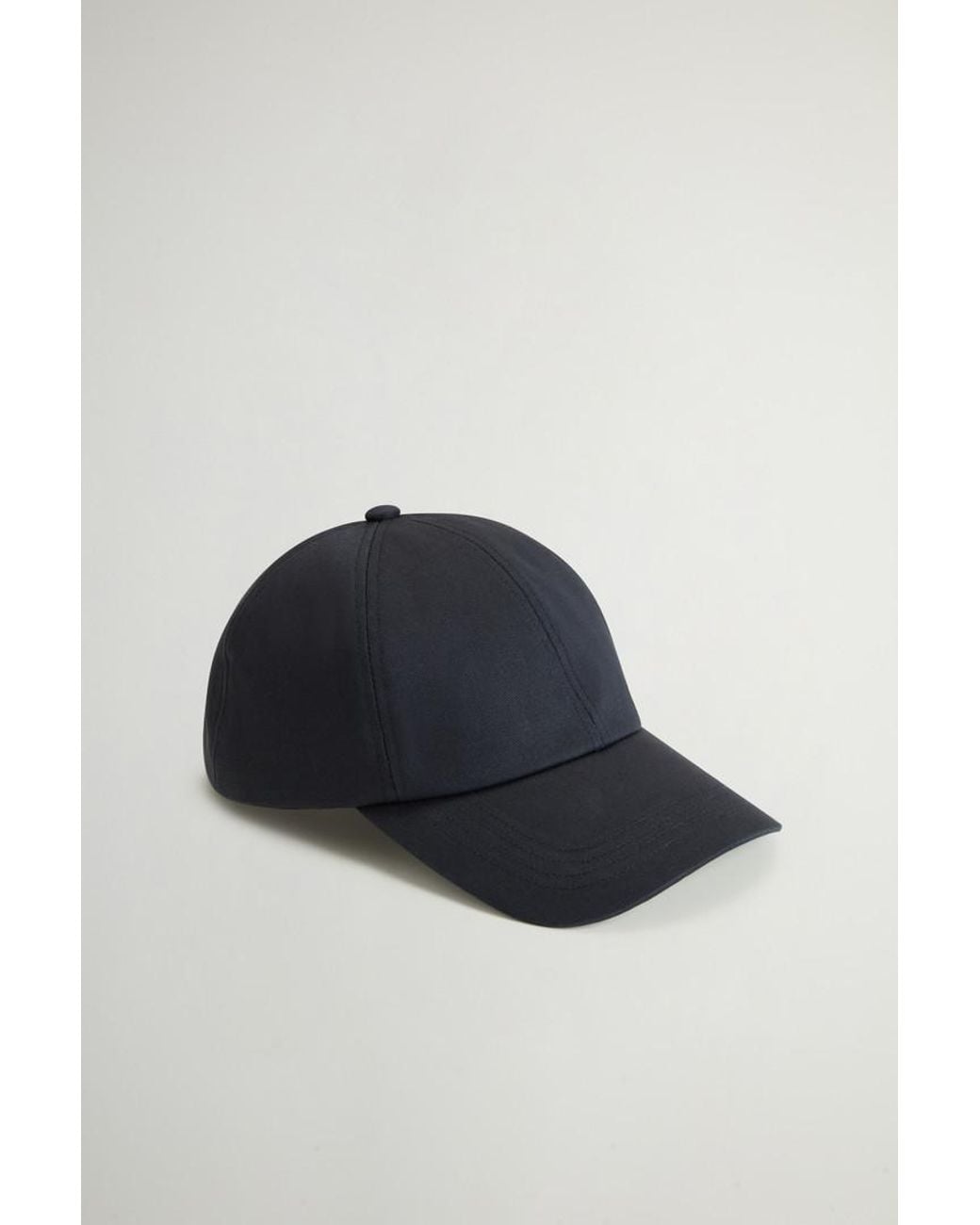 Gorro De Sarga De Algodón Con Logotipo Bordado Talla One Woolrich de color Blue