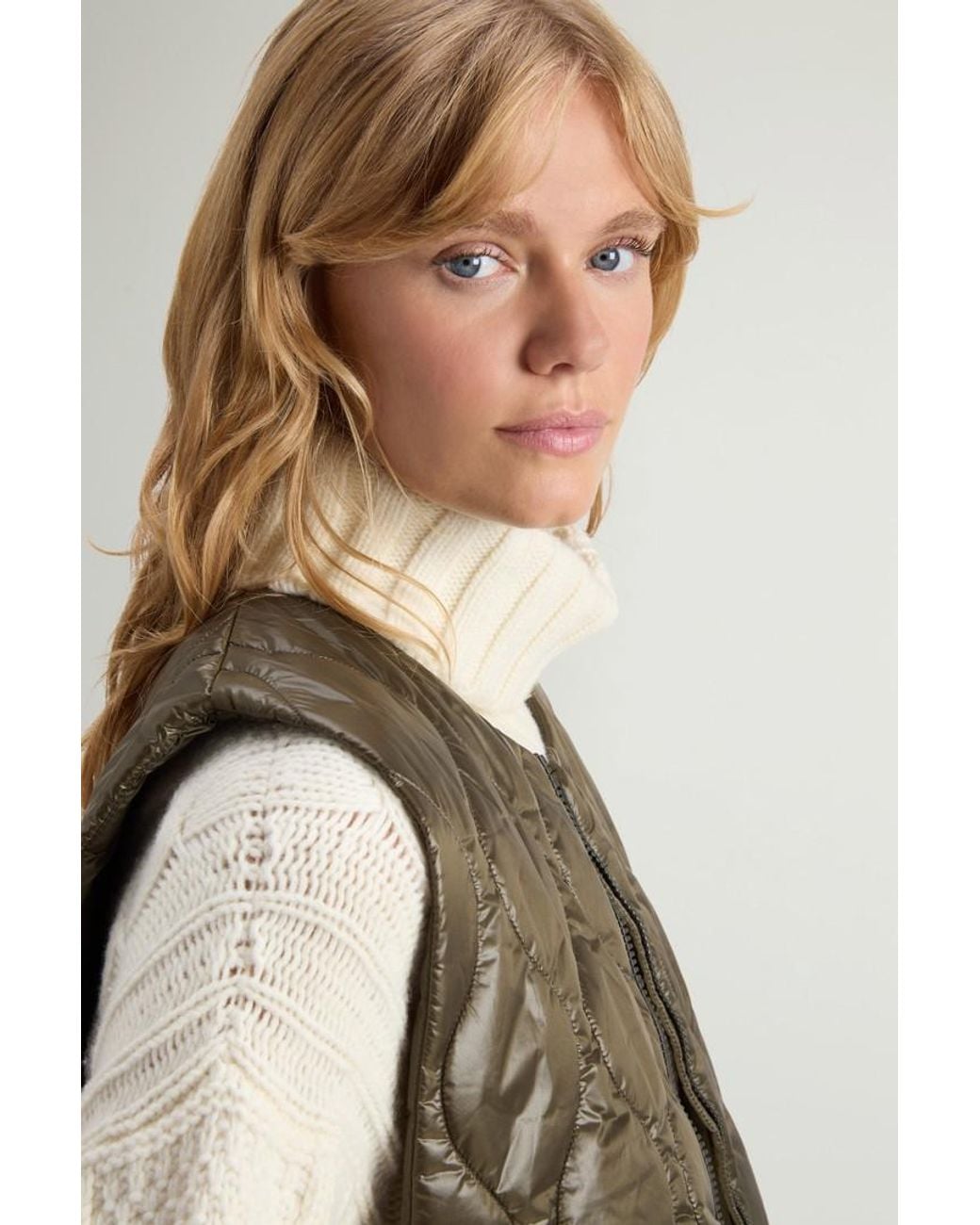 Chaleco Acolchado Plegable De Urban Light Nylon Para Mujer Talla One Woolrich de color Green