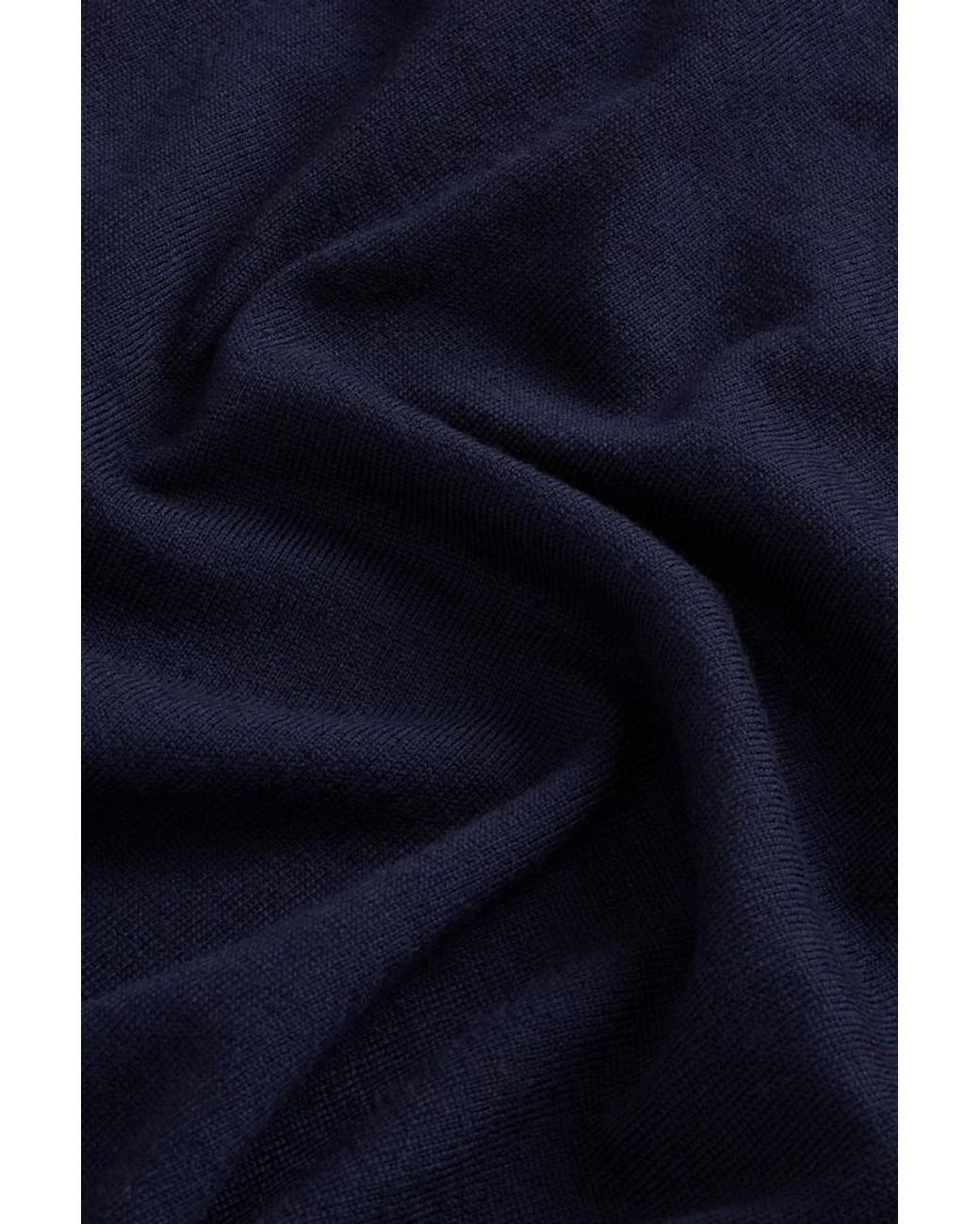 Cárdigan Largo De Pura Lana Virgen Merina Para Mujer Talla Woolrich de color Blue