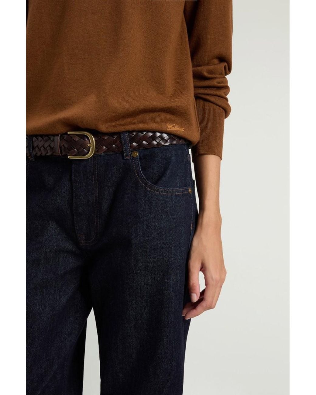Jersey De Pura Lana Virgen Merina Para Mujer Talla Woolrich de color Brown