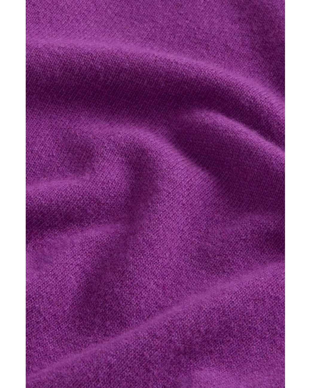 Jersey De Cuello Redondo De Mezcla De Lana Y Cachemira Para Mujer Talla Woolrich de color Purple