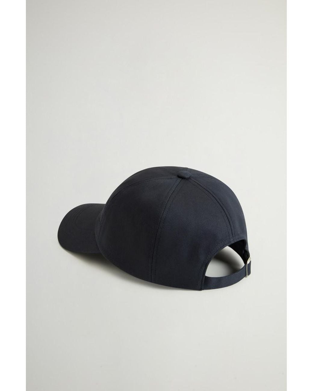 Gorro De Sarga De Algodón Con Logotipo Bordado Talla One Woolrich de color Blue